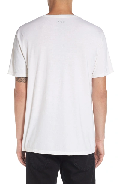 Shop John Varvatos 'peace Symbol' Graphic Crewneck T-shirt In Salt
