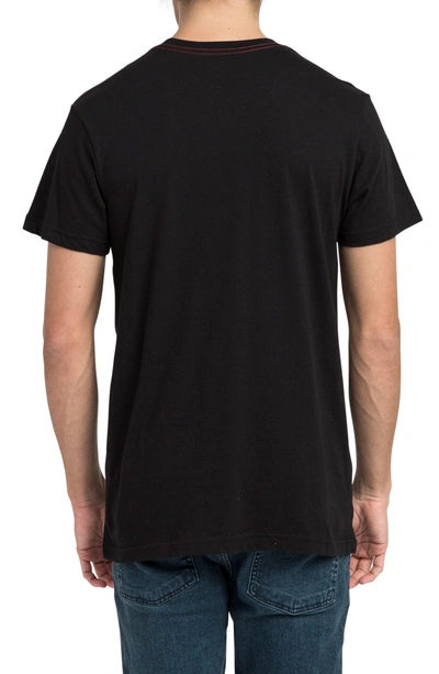 Shop Rvca Scribe Logo T-shirt In Black