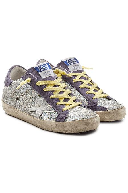 golden goose purple glitter