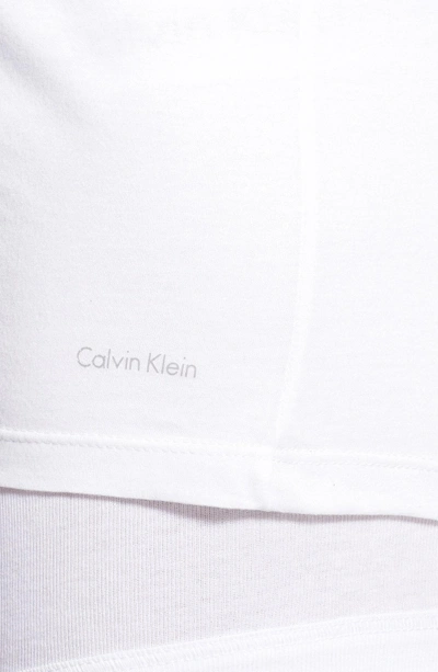 Shop Calvin Klein Slim Fit 3-pack Cotton T-shirt In White