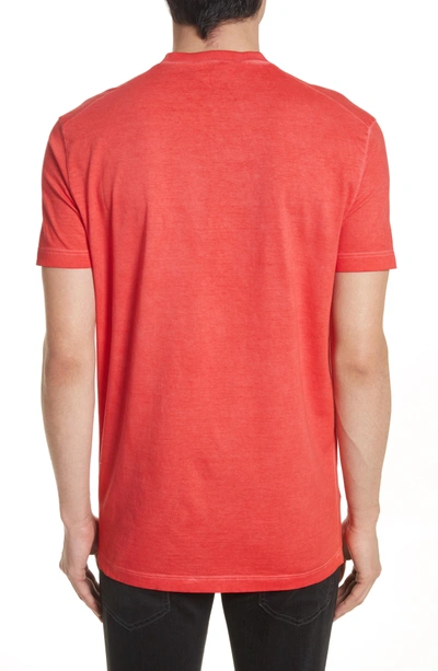 Shop Dsquared2 Icon Embroidered T-shirt In Red