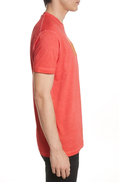 Shop Dsquared2 Icon Embroidered T-shirt In Red