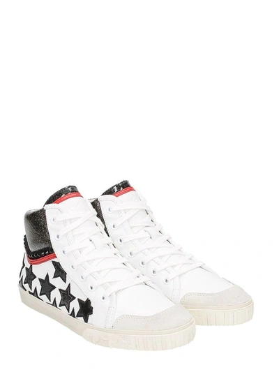 Shop Ash Glitter Star Sneakers In White