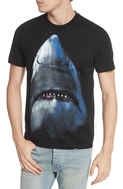 Shop Givenchy Shark T-shirt In Black