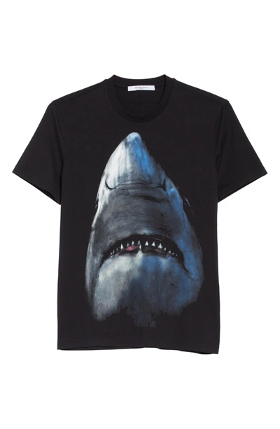 Shop Givenchy Shark T-shirt In Black