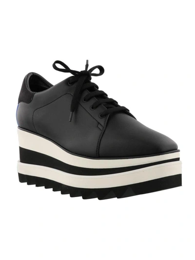 Shop Stella Mccartney Sneak-elyse Laced Up Shoes In Black