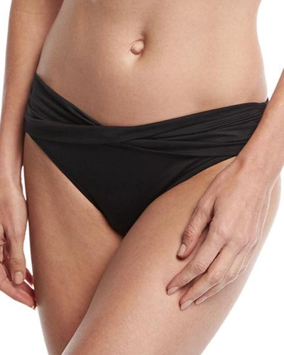 Shop Seafolly Twist Band Hipster Bottom In Black