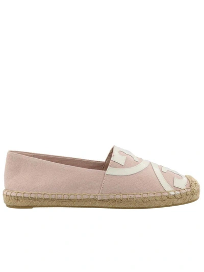 Shop Tory Burch Poppy Espadrilles In Shell Pink-new Ivory