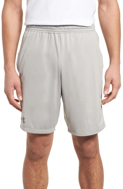 Shop Under Armour Raid 2.0 Classic Fit Shorts In Tin/ Tin/ Graphite