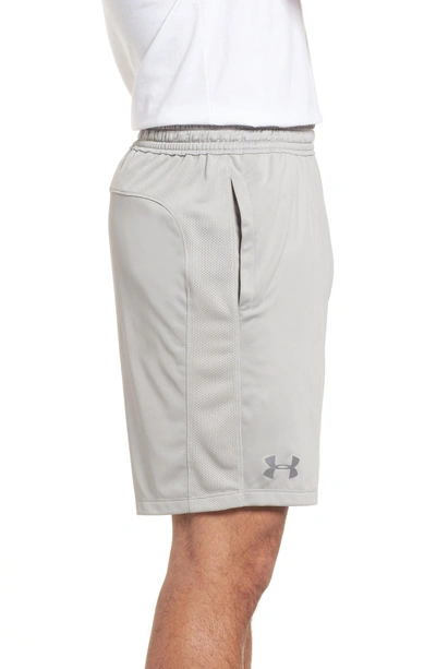 Shop Under Armour Raid 2.0 Classic Fit Shorts In Tin/ Tin/ Graphite