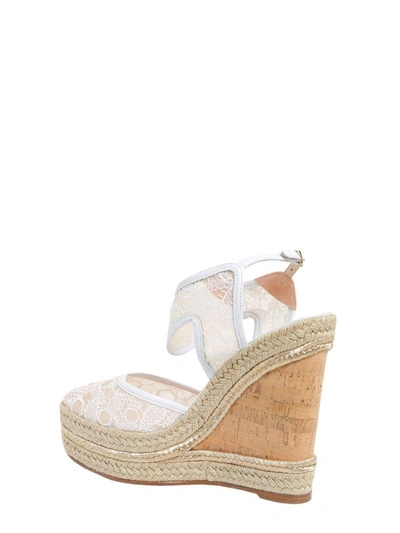 Shop Nicholas Kirkwood Leda Wedge Espadrilles In Bianco