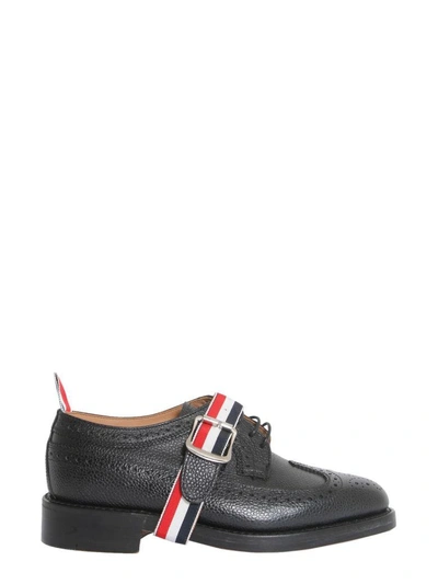 Shop Thom Browne Longwing Brogue Lace-up Shoes In Nero