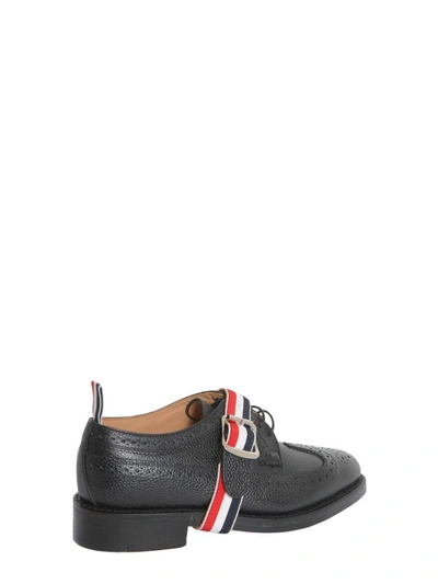 Shop Thom Browne Longwing Brogue Lace-up Shoes In Nero