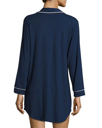 Shop Eberjey Gisele Sleepshirt In Navy