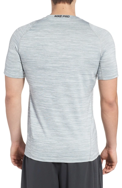 Shop Nike Training Top Crewneck T-shirt In Cool Grey/ White/ Black