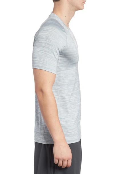 Shop Nike Training Top Crewneck T-shirt In Cool Grey/ White/ Black