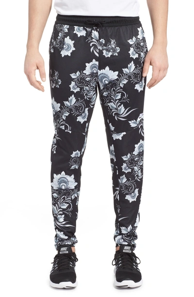 Nike Men's Sportswear Floral N98 Track Pants, Black In White/ Black/ White  | ModeSens