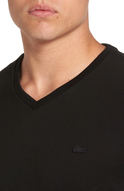 Shop Lacoste Pima Cotton T-shirt In Black