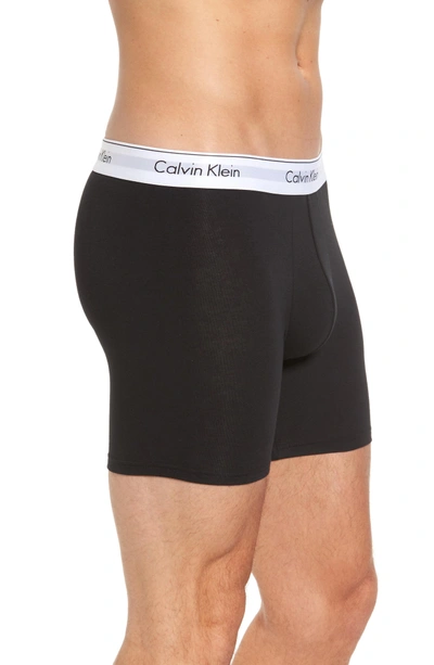 Calvin Klein Modern Assorted 2-pack Stretch Cotton Boxer Briefs In  Spellbound/ Black | ModeSens