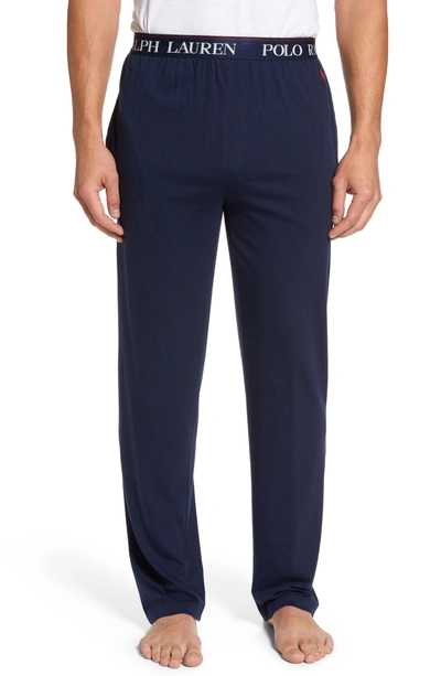 Shop Polo Ralph Lauren Cotton & Modal Lounge Pants In Cruise Navy