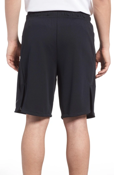 Shop Nike Training Dry 4.0 Shorts In Black/ Dark Grey