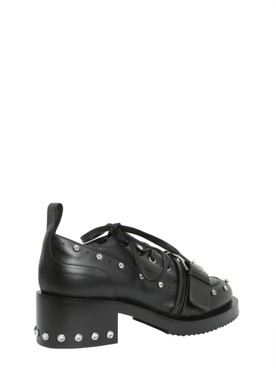 Shop N°21 Leather Lace-up Shoes In Nero