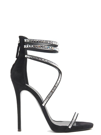 Shop Giuseppe Zanotti For Jennifer Lopez Sandals In Black