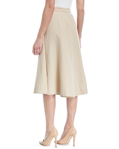 Co Tton-linen Knee-length Culottes In White | ModeSens