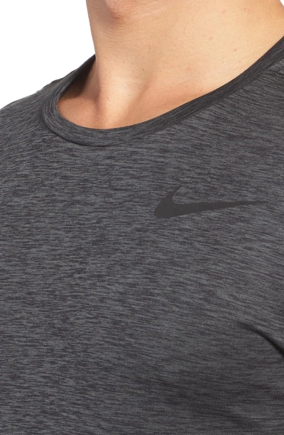 Shop Nike Hyper Dry Training Tee In Black/ Anthracite/ Black