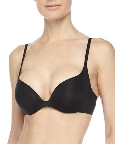 Shop Wacoal Intuition Push-up Plunge Bra In Black