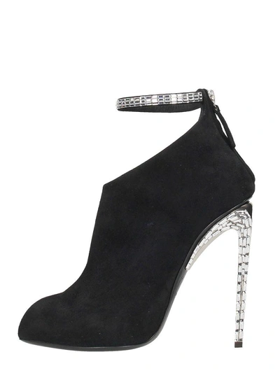 Shop Giuseppe Zanotti Giuseppe For Jennifer Lopez Puchi Black Suede Ankle Boot