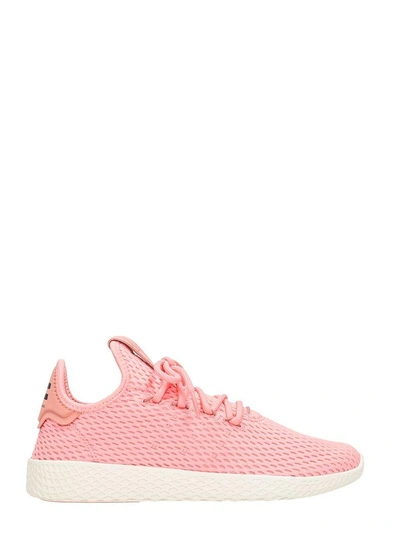 Shop Adidas Originals Pharrell Williams Tennis Hu Sneakers In Rose-pink