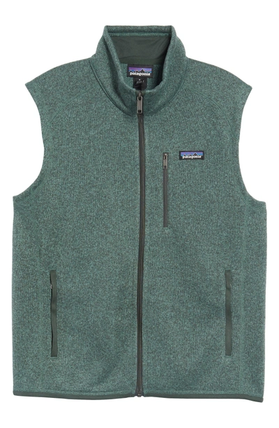 Shop Patagonia 'better Sweater' Zip Front Vest In Pesto