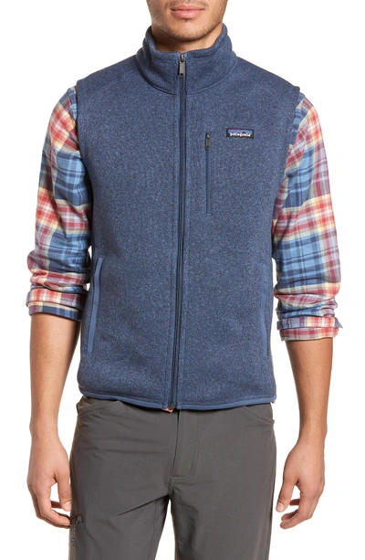 Shop Patagonia Better Sweater Fleece Vest In Dolomite Blue