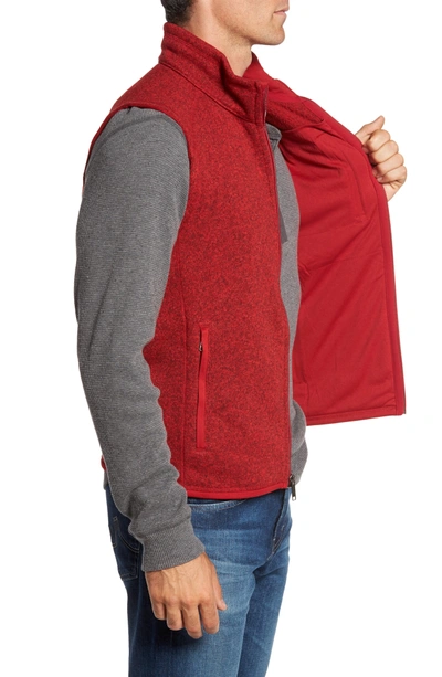 Shop Patagonia 'better Sweater' Zip Front Vest In Classic Red