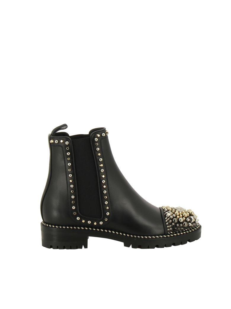 chasse a clou flat chelsea booties black