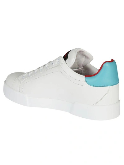 Shop Dolce & Gabbana Heart Patched Sneakers In White