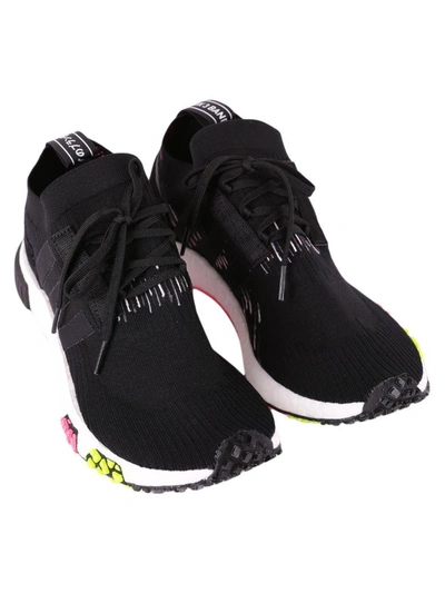 Shop Adidas Originals Nmd Racer Sneakers In Black