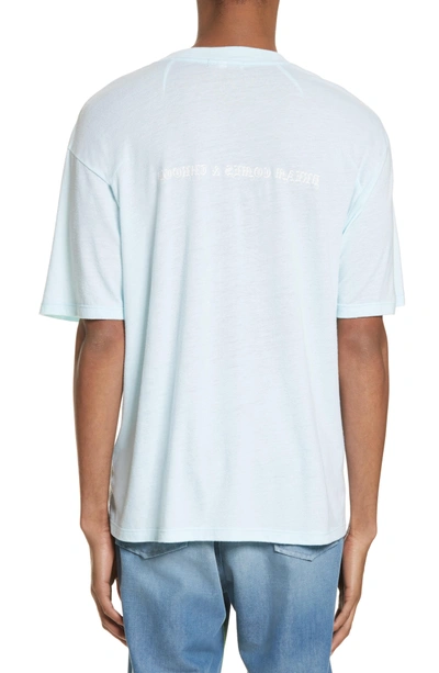 Shop Drifter Ibidem Pocket T-shirt In Pastel Blue