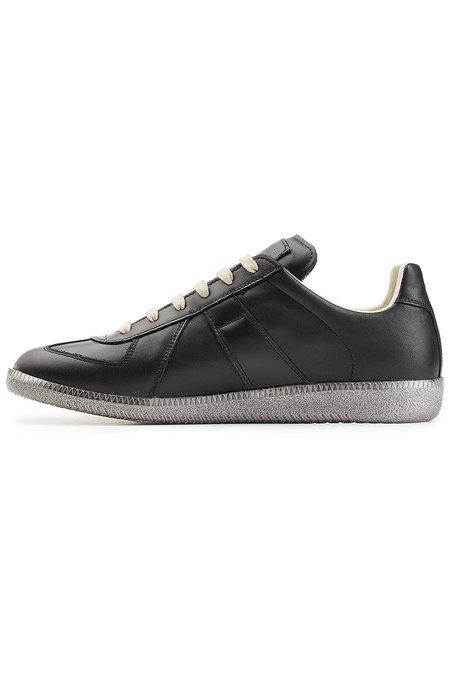 Maison Margiela Black Leather Replica Sneakers | ModeSens
