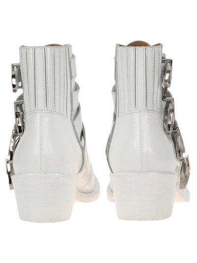 Shop Toga 3 Buckle Bootie In White