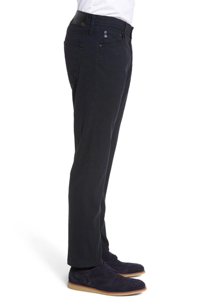 Shop Ag Tellis Modern Slim Stripe Five-pocket Pants In Midnight Shadow