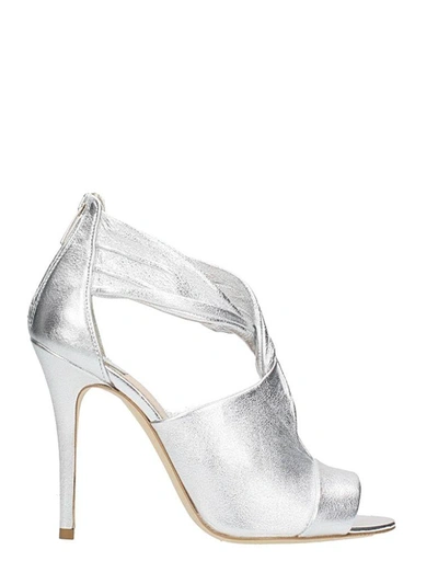 Shop The Seller Knot Metal Silver Sandals