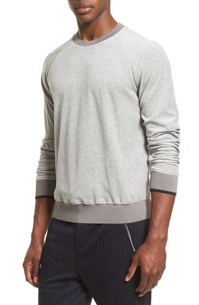 Shop 3.1 Phillip Lim / フィリップ リム Velour Sweatshirt In Light Grey
