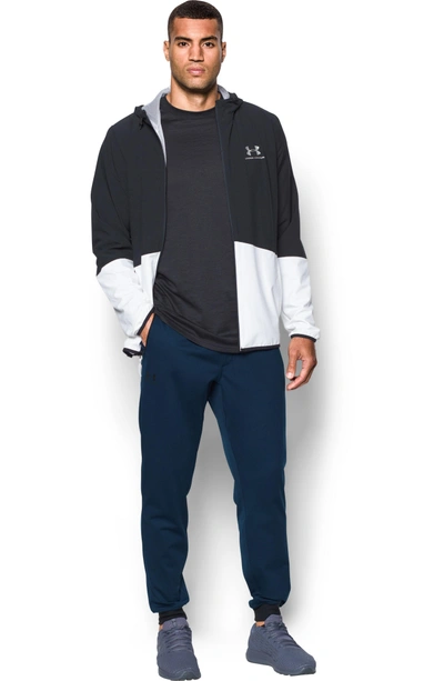 Shop Under Armour Sportstyle Knit Jogger Pants In Academy/ Black