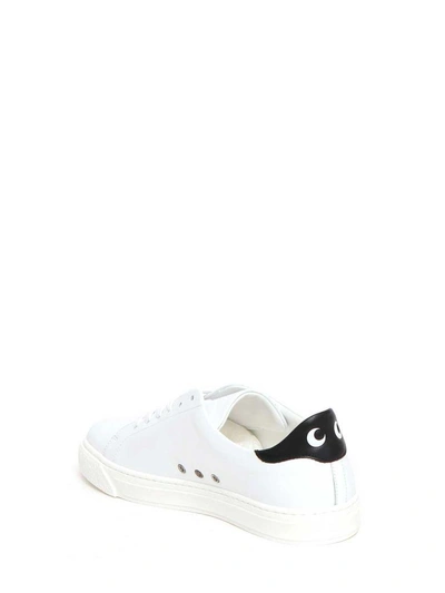 Shop Anya Hindmarch Nappa Eye Sneaker In White