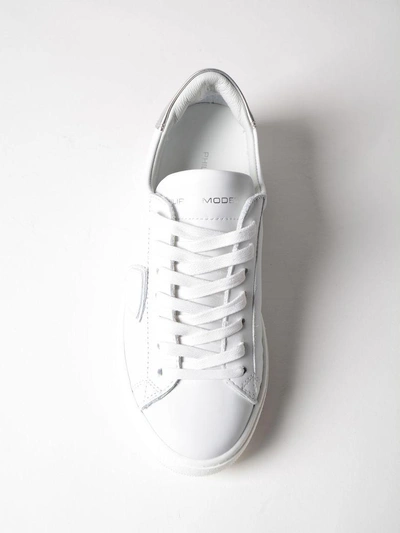 Shop Philippe Model Madeleine Sneakers In Vwhite-silver