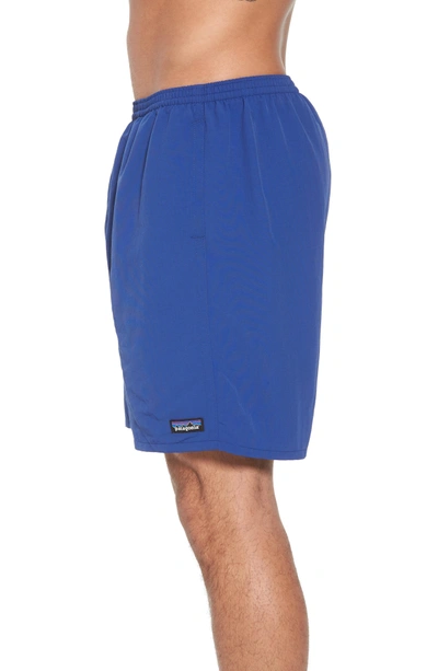 Shop Patagonia Baggies 7-inch Swim Trunks In Superior Blue