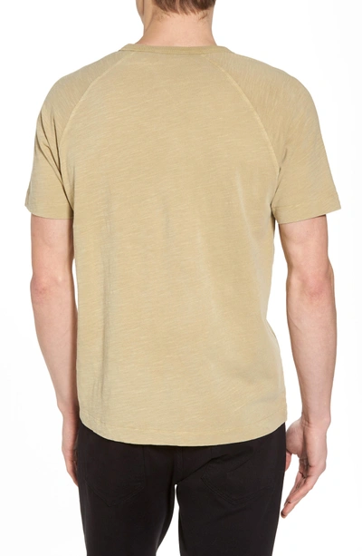 Shop Ymc You Must Create Television Raglan T-shirt In Khaki