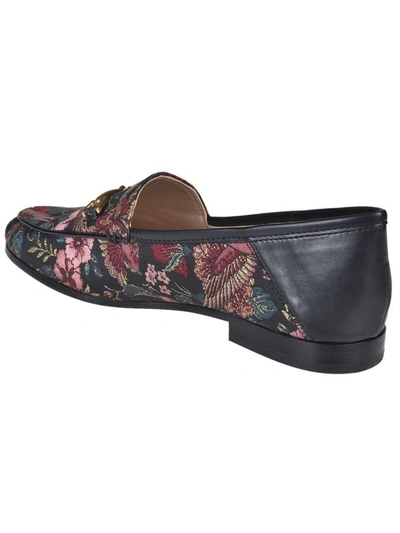 Shop Sam Edelman Loraine Black Bird Loafers In Multicolored